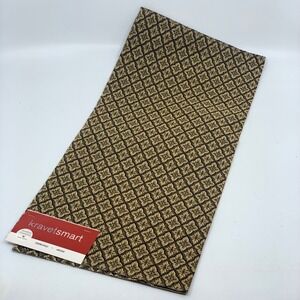 Kravet Smart Fabric Sample Remnant Heavy Duty Floral Geometric Brown Textured‎